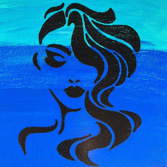 Over My Head* Acrylic Canvas Painting - Picture 4 of 16